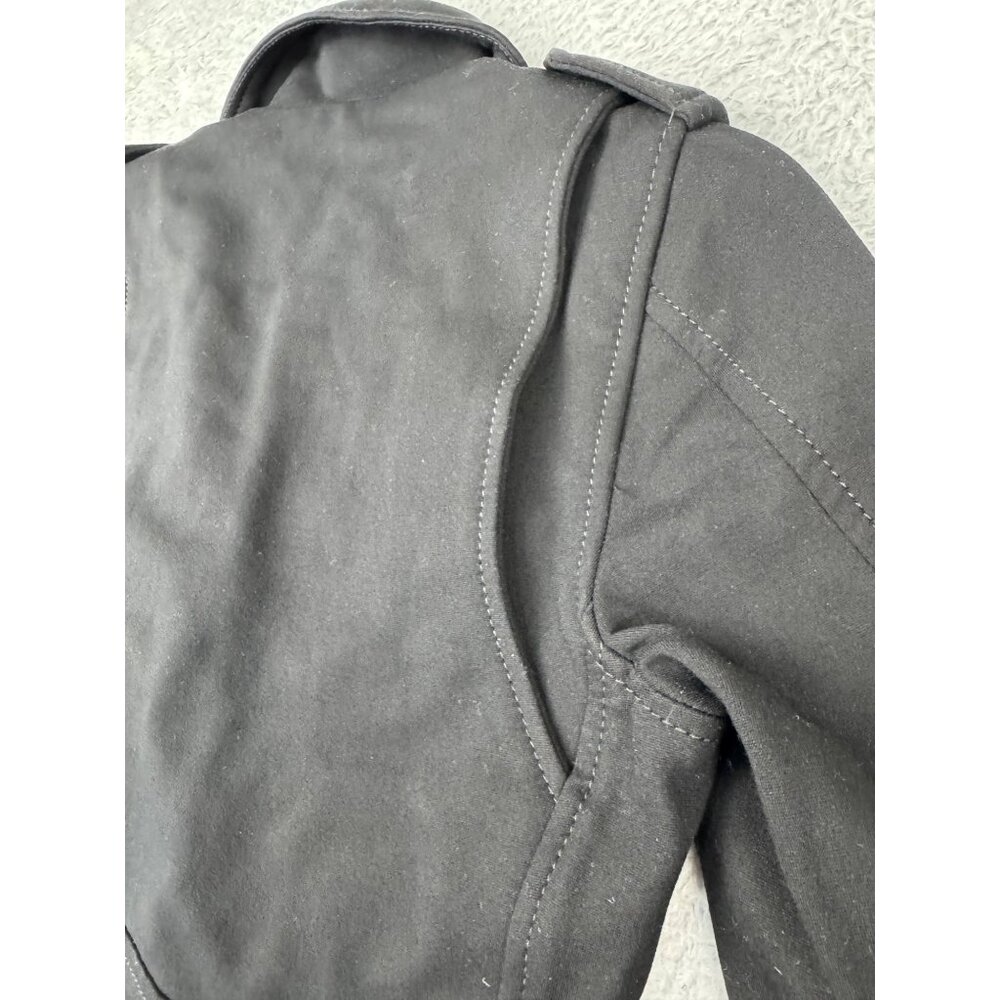 True Religion Womens S Black "Store Sample" Biker Jacket 90s Y2K Gothic Skater - Picture 13 of 14